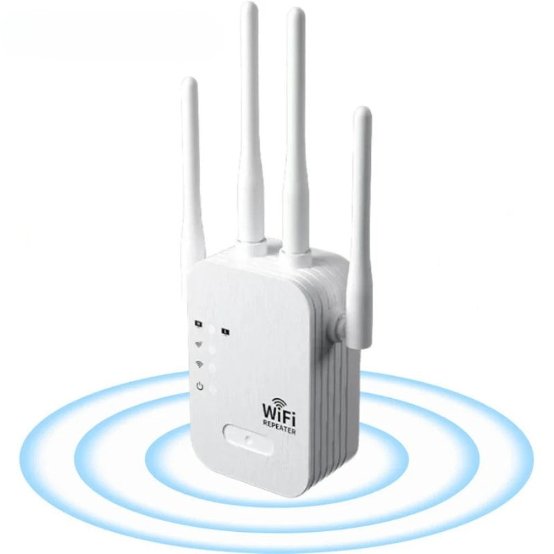 Dual-Band WiFi Range Extender with 2.4GHz & 5GHz Connectivity