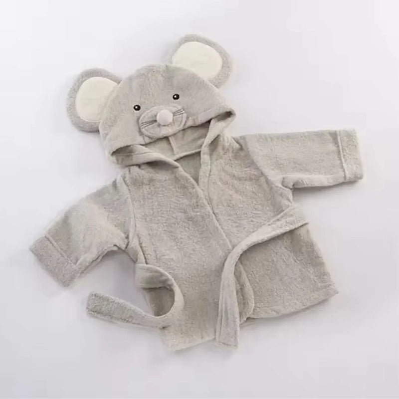 Hooded Animal Bathrobe for Babies and Toddlers