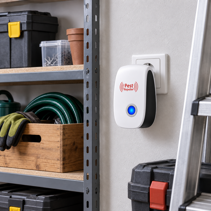 Ultrasonic & Electromagnetic Plug-In Pest Repeller
