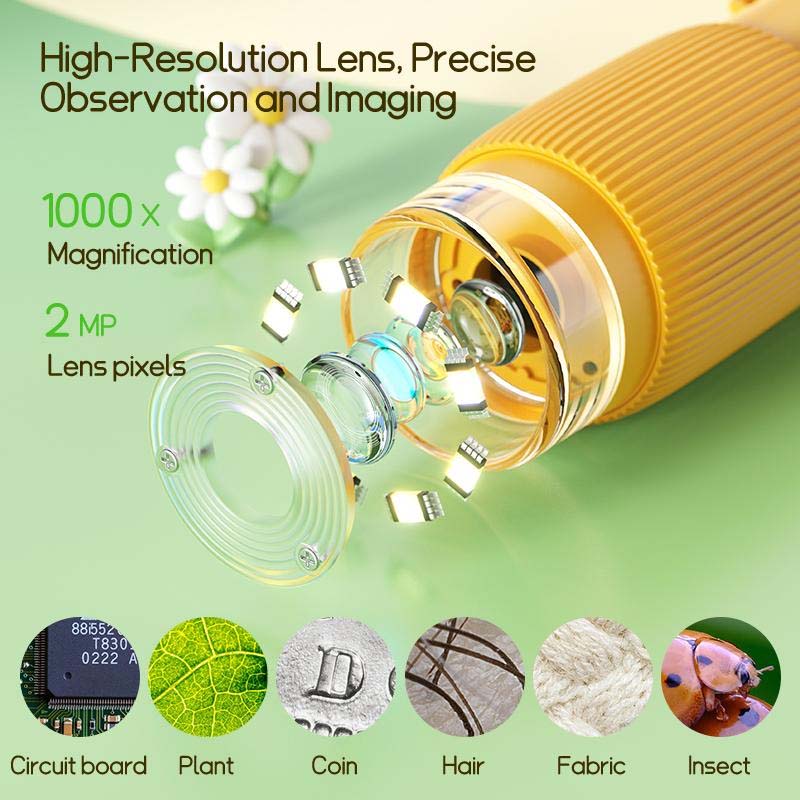 1000X Digital Educational Microscope with IPS Display