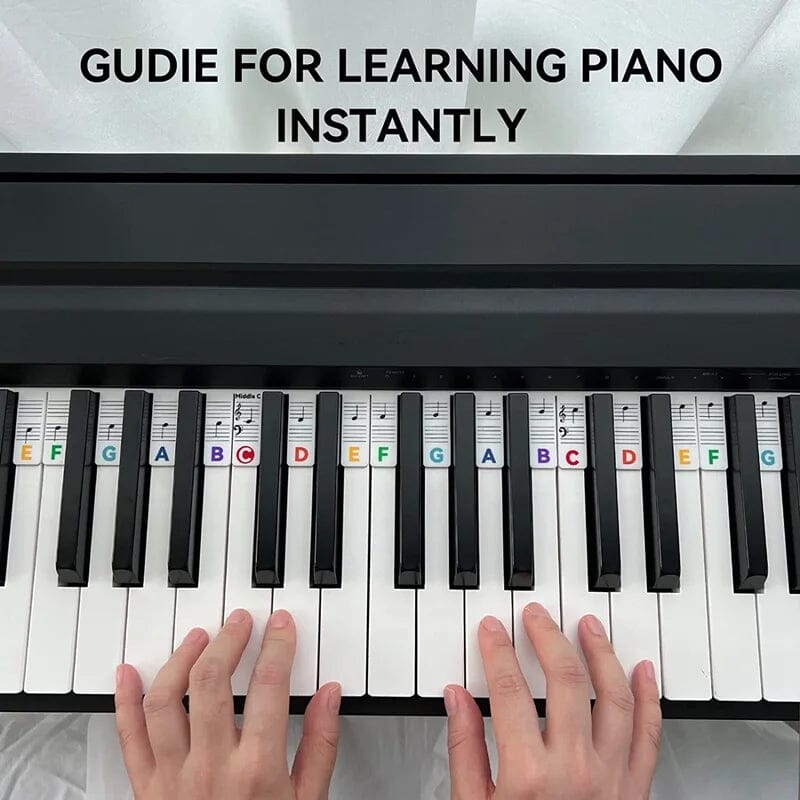 Removable Piano Keyboard Note Labels for 88-Key Pianos