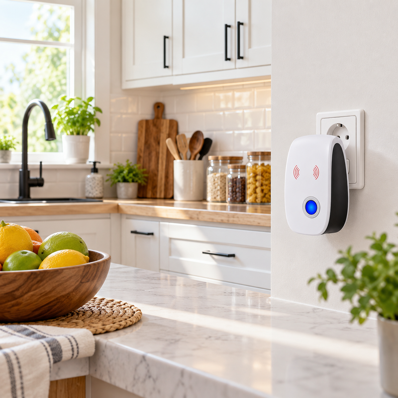 Ultrasonic & Electromagnetic Plug-In Pest Repeller