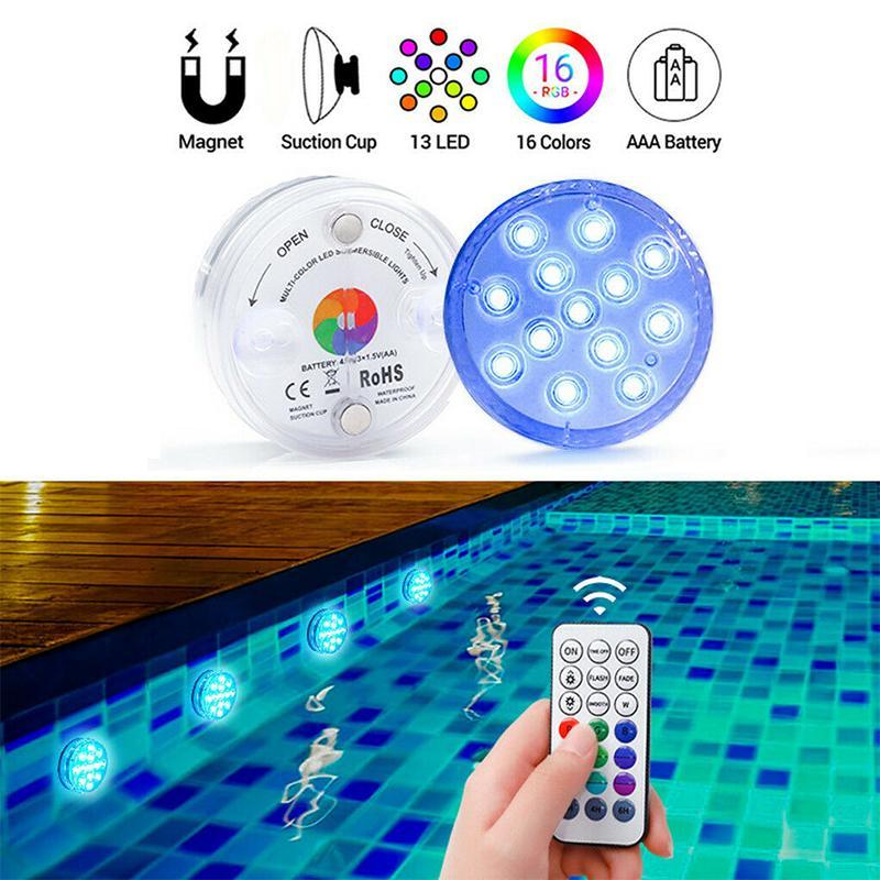 Remote-Controlled RGB Underwater Pool Light