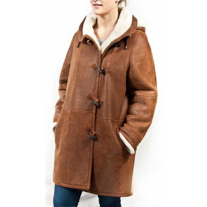 Cozy Shearling Women's Jacket with Hood – Warm and Relaxed