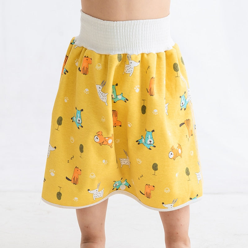 Reusable Toddler Potty-Training Shorts and Skirts with Stretch Waist