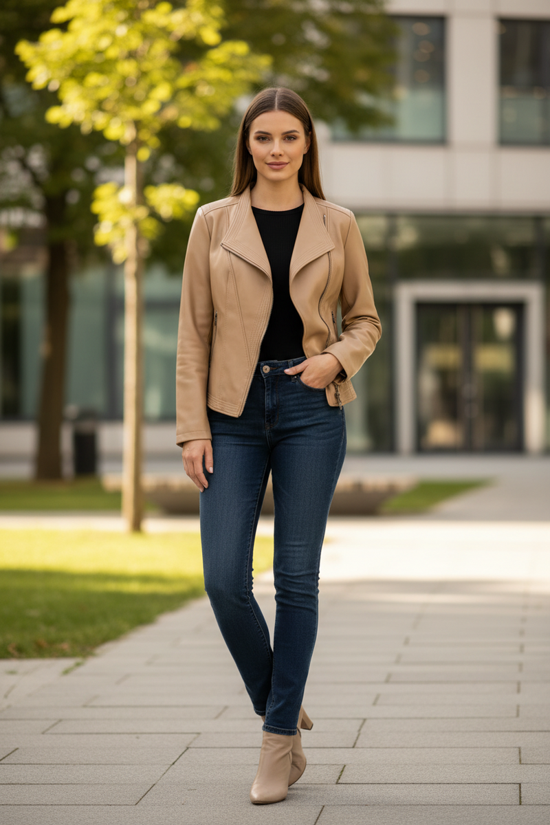 Stylish Ladies' Jacket with Modern Cut for an Elegant and Confident Look