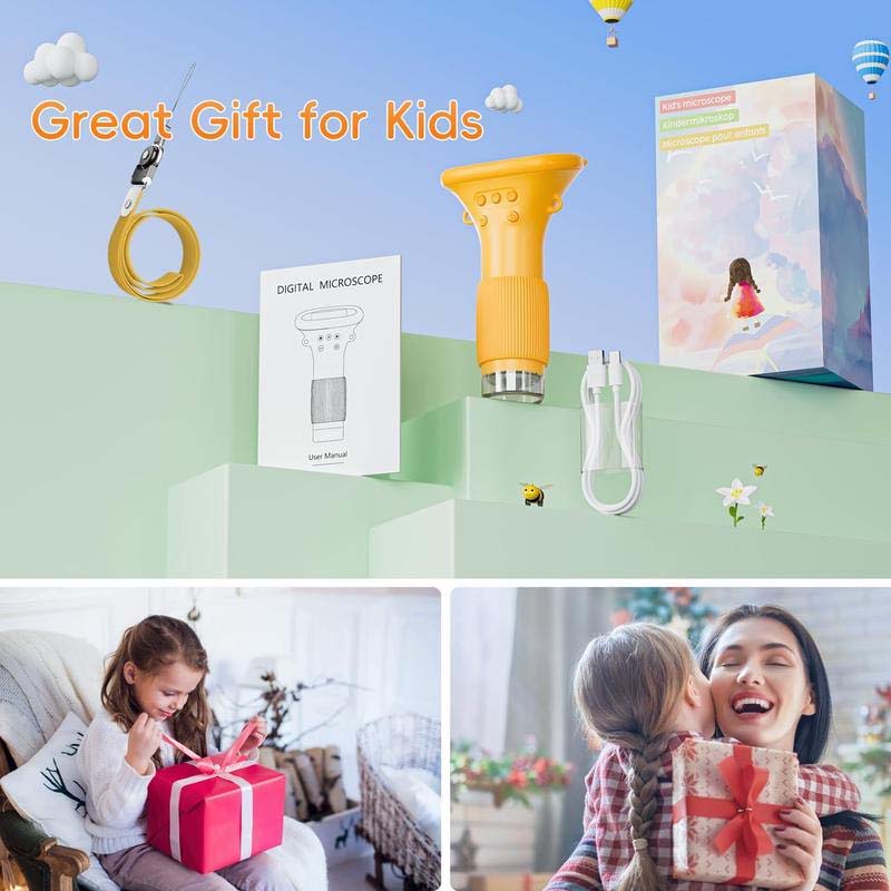 1000X Digital Educational Microscope with IPS Display