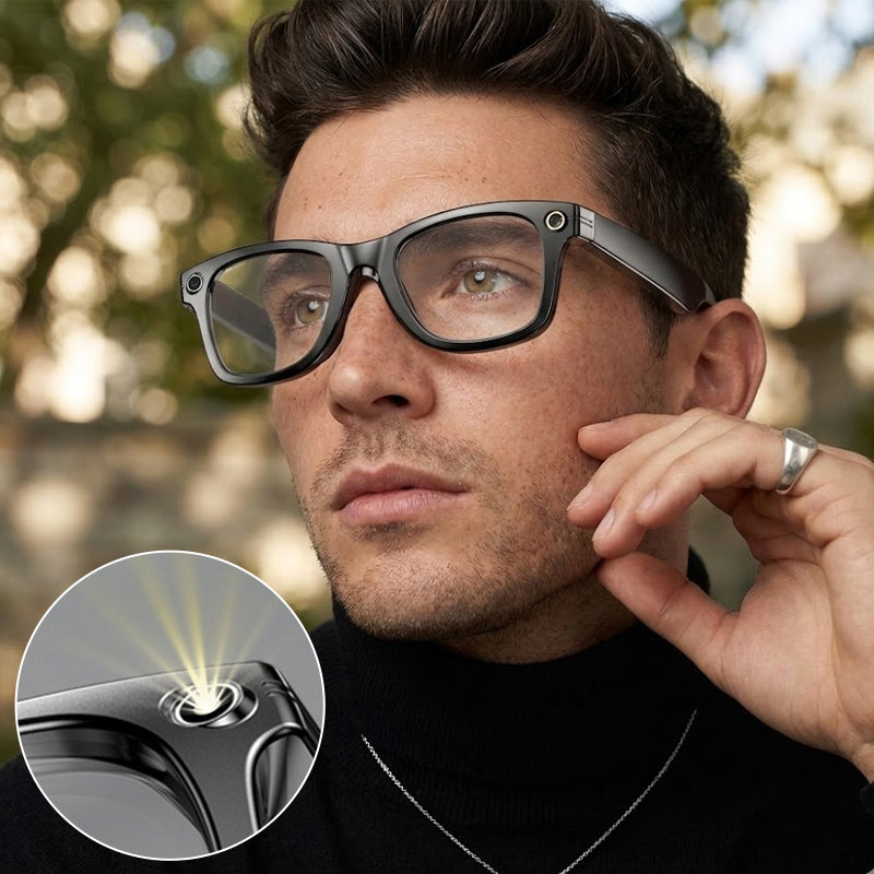 AI Smart Camera Glasses with Voice Control & HD Recording