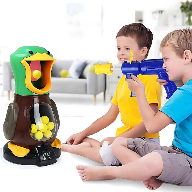 Kids Moving Duck Target Shooting Game with Foam Darts