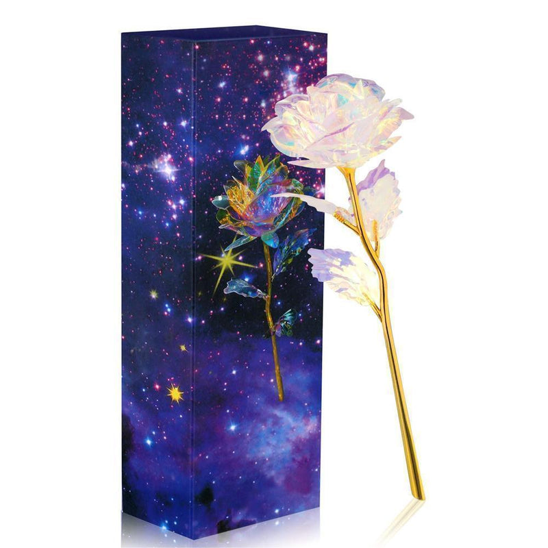 Holographic Galaxy Rose with Gift Box