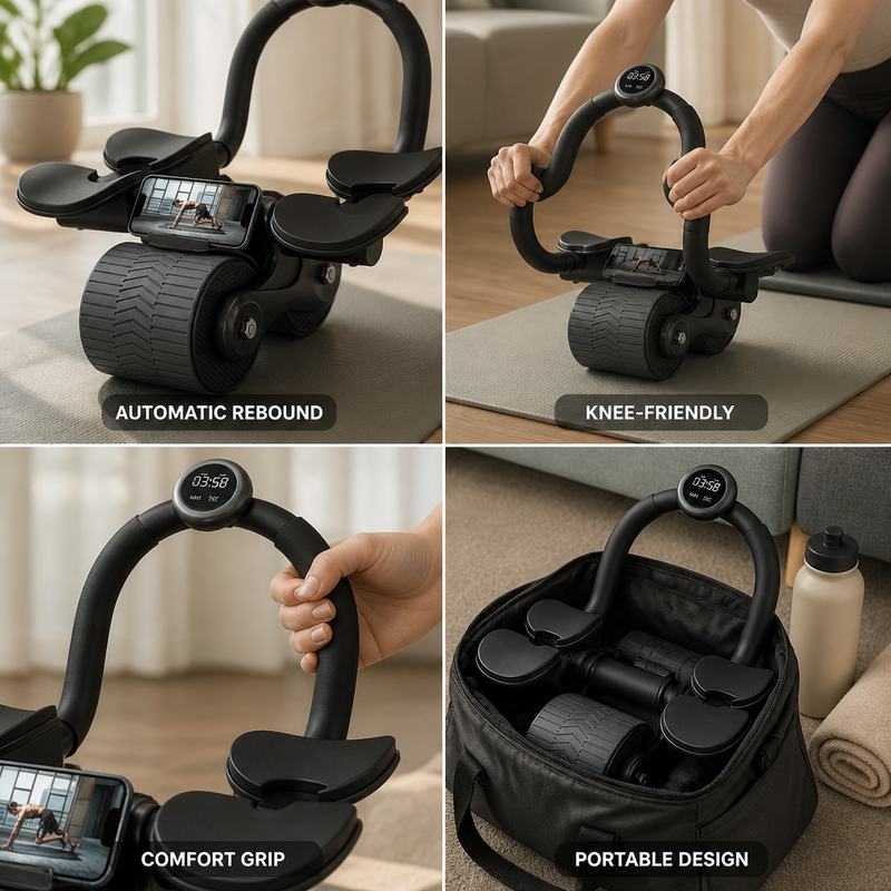 Automatic Rebound Ab Roller
