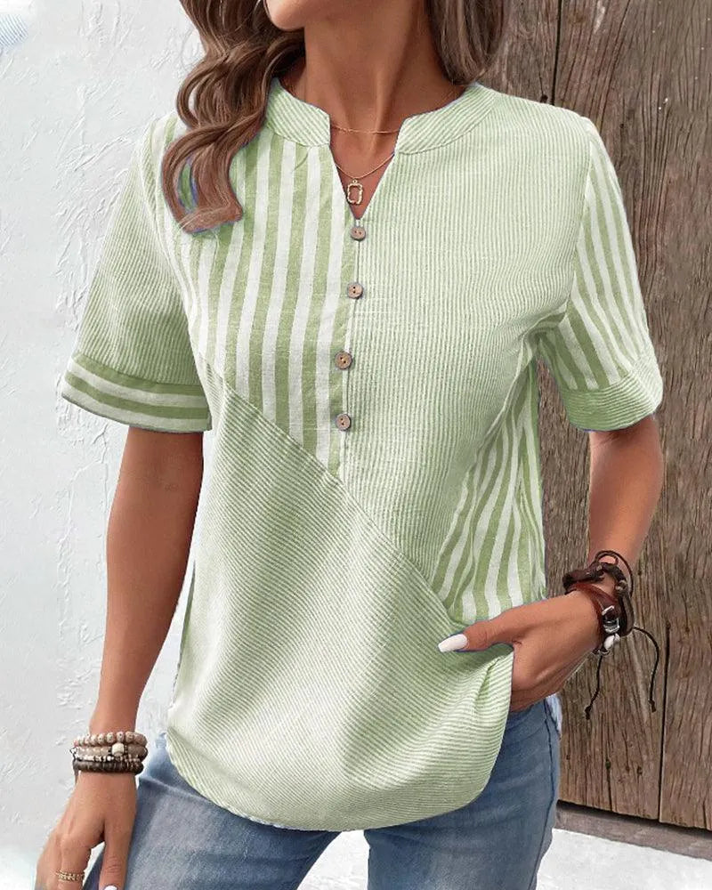 Ladies Striped Blouse with Comfortable Fit for Casual and Stylish Looks