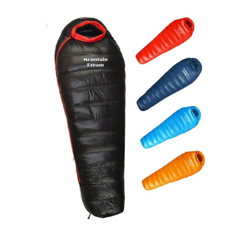 Duck Down Winter Sleeping Bag with Ripstop Nylon Shell