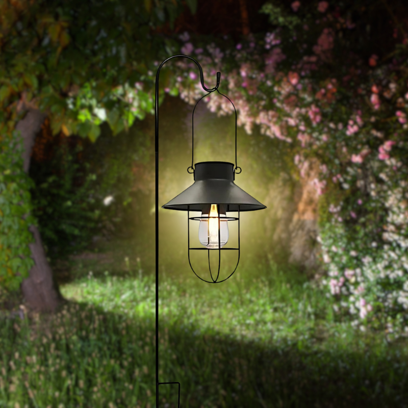 Vintage Solar Hanging Garden Lantern