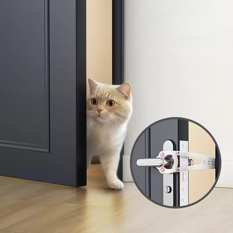 Five Adjustable Pet Door Restraint Straps with Tool-Free Fitting