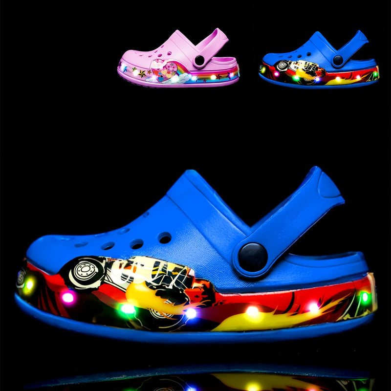Glow-in-the-Dark Kids’ Clogs – Breathable and Anti-Slip Shoes