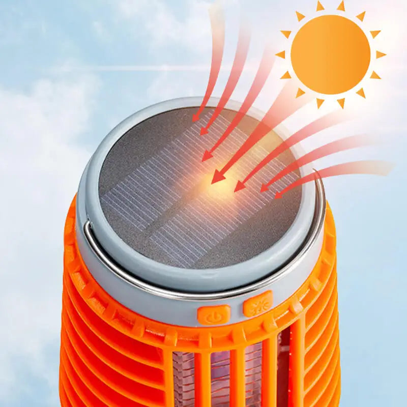 Solar Rechargeable UV Mosquito Killer Lamp with LED Light