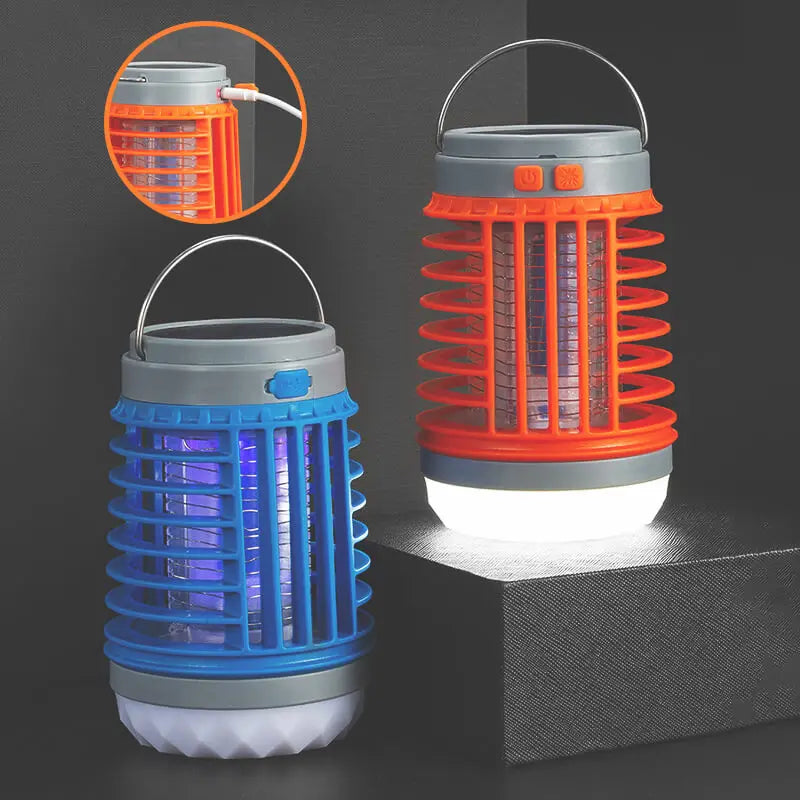 Solar Rechargeable UV Mosquito Killer Lamp with LED Light