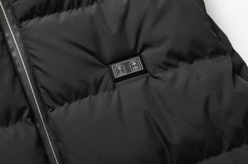 Heated Unisex Jacket with Adjustable Heat and Water-Repellent Material