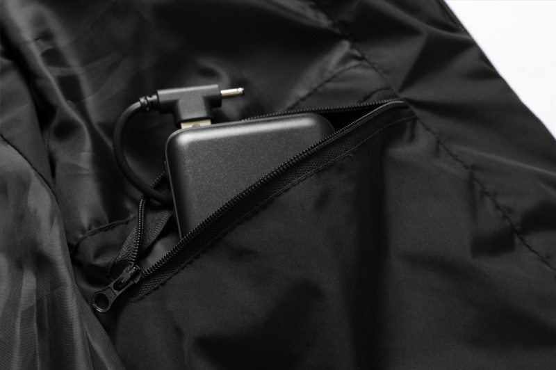 Heated Unisex Jacket with Adjustable Heat and Water-Repellent Material
