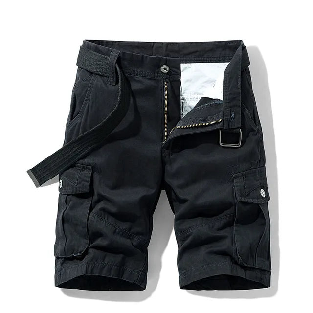 Men's Cargo Shorts with Multiple Pockets and Comfortable Fit