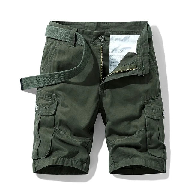 Men's Cargo Shorts with Multiple Pockets and Comfortable Fit