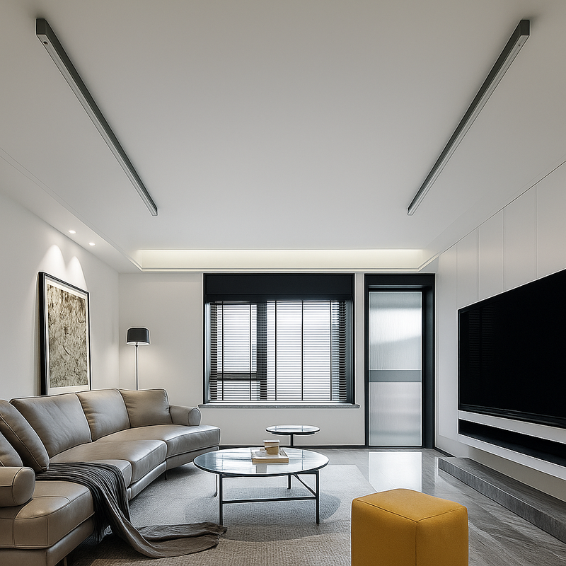 Scandinavian LED Ceiling Light with Integrated Modern Illumination