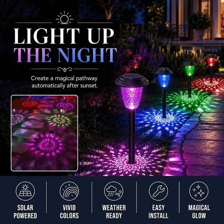 Solar Projection Garden Stake Lights – 2 Pack