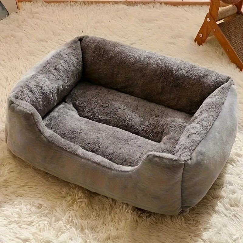 Soft Cat and Dog Bed for Small Pets with Comfortable Plush Edge
