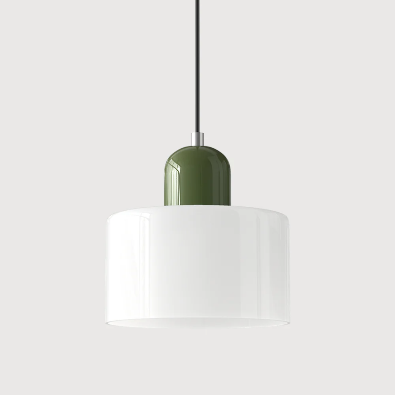 Retro Pendant Lamp with Glass Shade and Adjustable Cord for a Warm Atmosphere