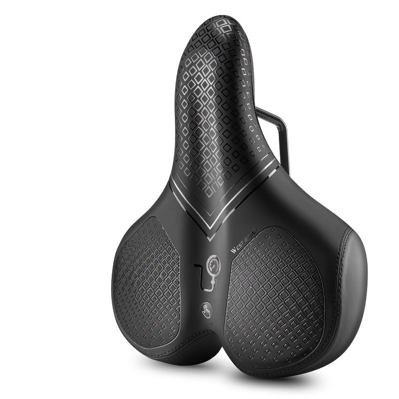 Inflatable Bicycle Saddle with Air Cushion for Comfort During Long Rides