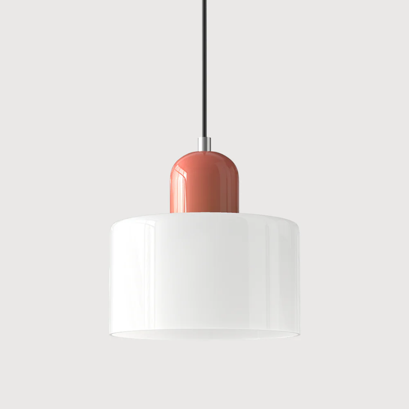 Retro Pendant Lamp with Glass Shade and Adjustable Cord for a Warm Atmosphere
