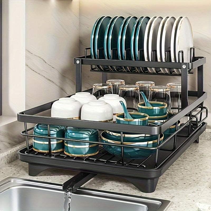 Integrated Draining Rack SteelFlow Draining Rack with 2 Layers – Spacious, Practical and Durabl ...