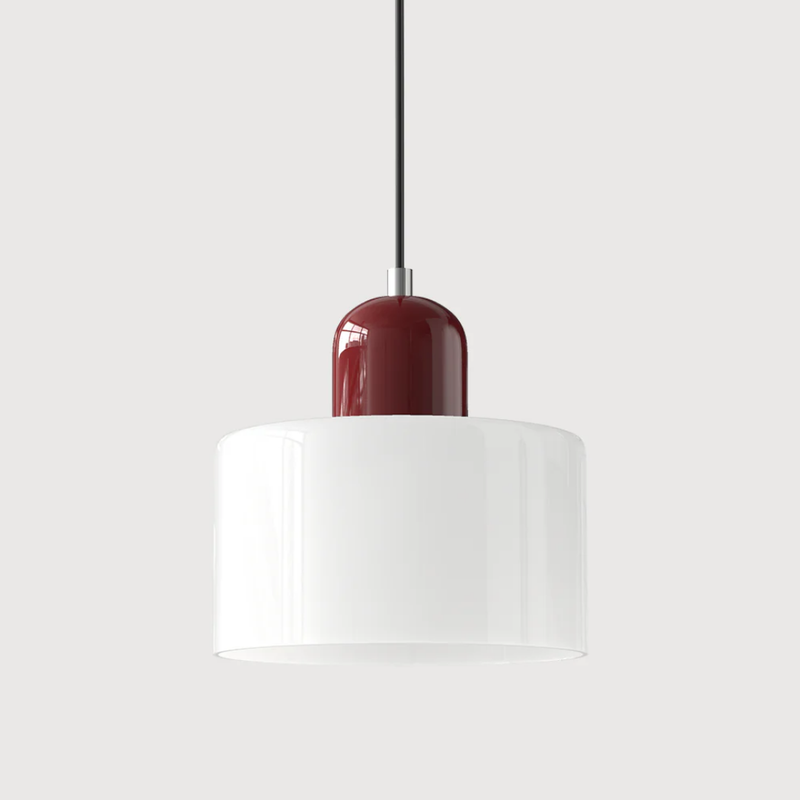 Retro Pendant Lamp with Glass Shade and Adjustable Cord for a Warm Atmosphere