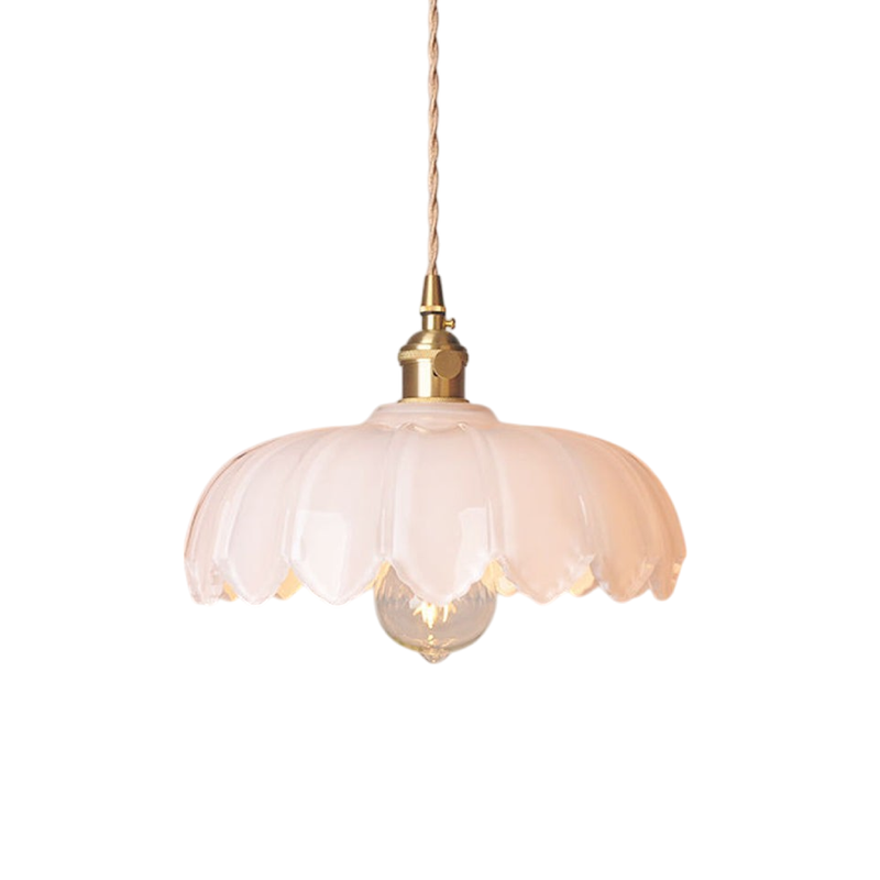 Glass Pendant Lamp in Flower Shape – Decorative and Atmospheric Design