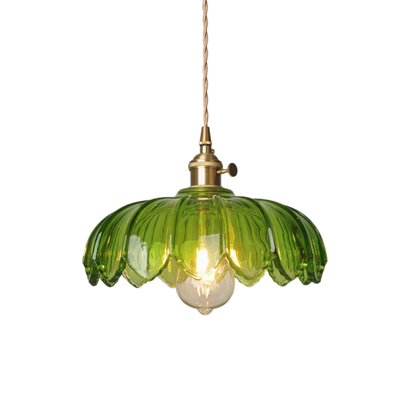 Glass Pendant Lamp in Flower Shape – Decorative and Atmospheric Design