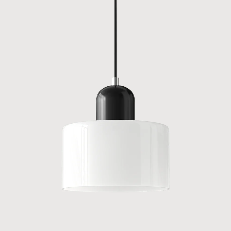 Retro Pendant Lamp with Glass Shade and Adjustable Cord for a Warm Atmosphere