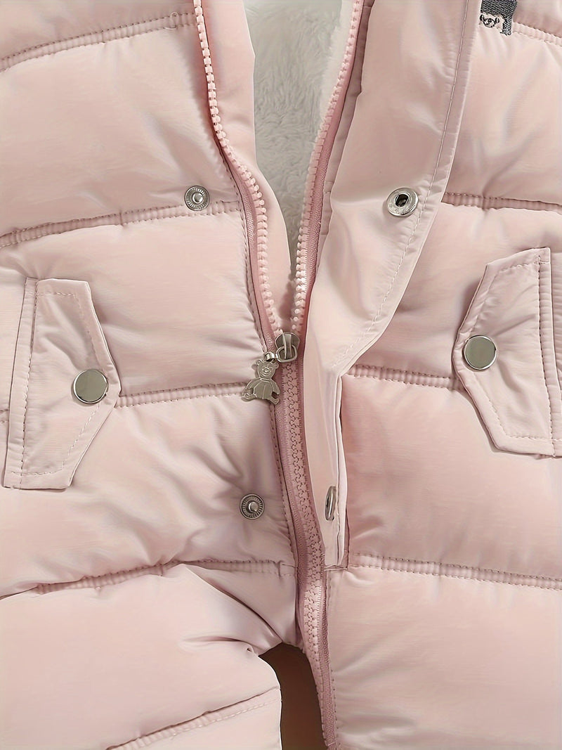 Snowy Baby Romper – Warm Winter Onesie with Hood for Outdoors