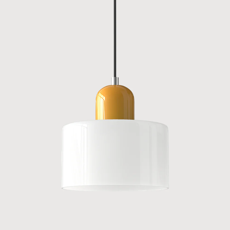 Retro Pendant Lamp with Glass Shade and Adjustable Cord for a Warm Atmosphere