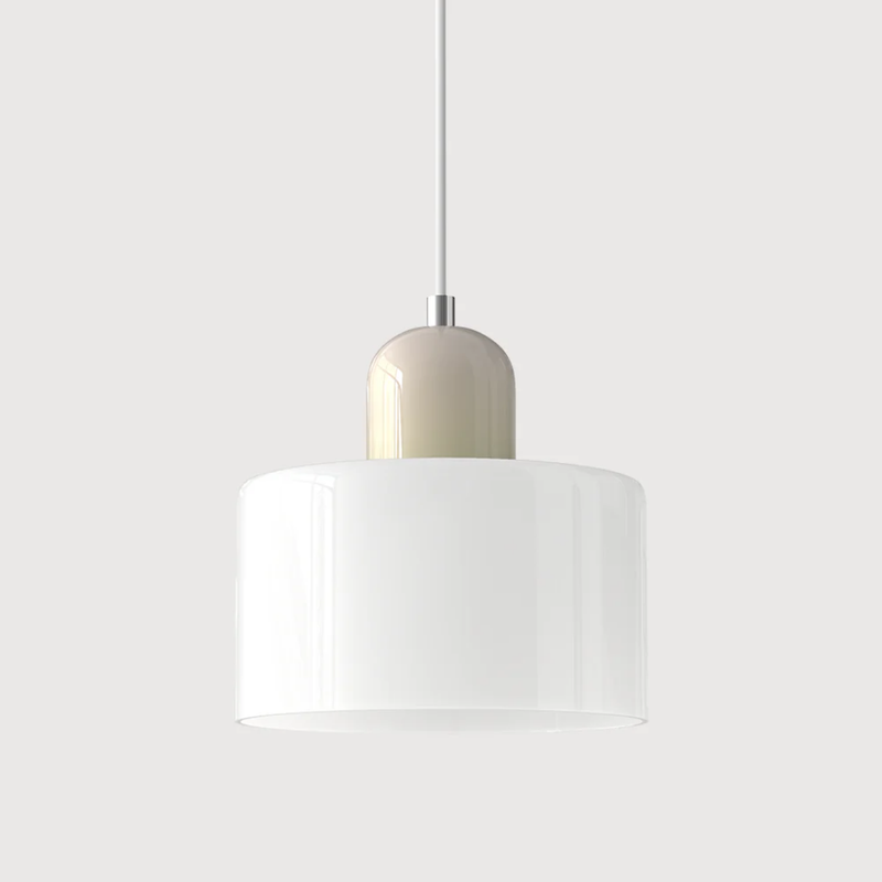 Retro Pendant Lamp with Glass Shade and Adjustable Cord for a Warm Atmosphere