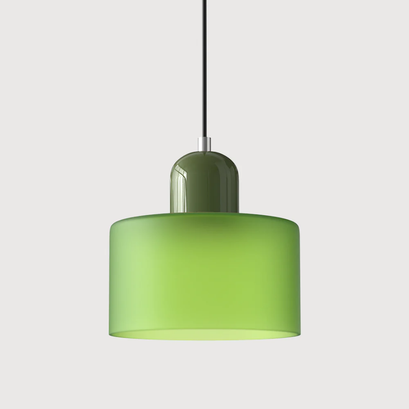 Retro Pendant Lamp with Glass Shade and Adjustable Cord for a Warm Atmosphere
