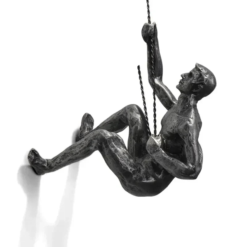 Decorative Climbing Figures Wall Sculpture Set for Modern Wall Decoration