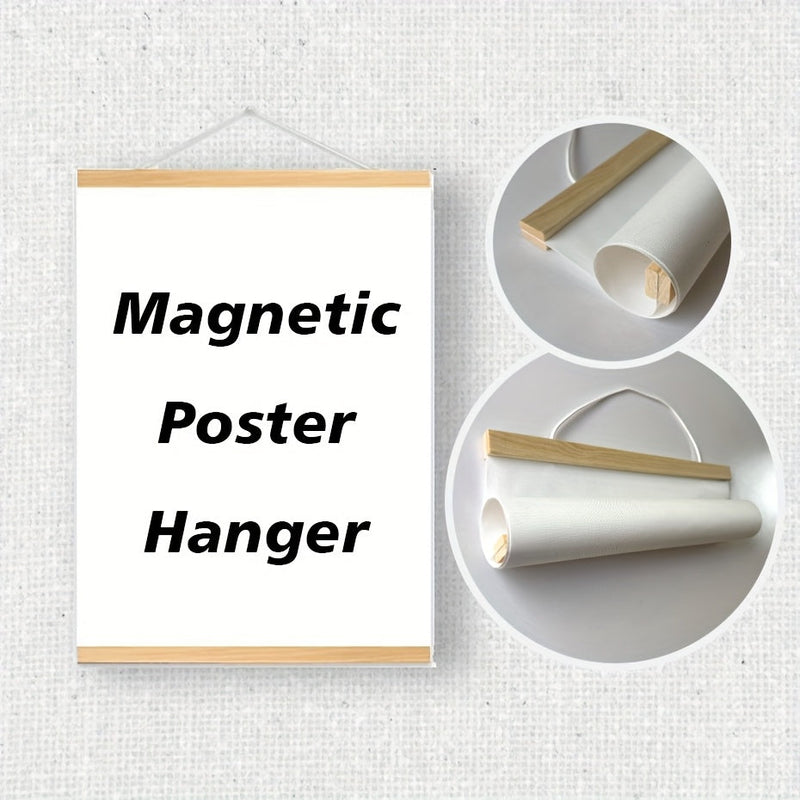 Magnetic Wooden Poster Hanger – Simple and Stylish Wall Decoration