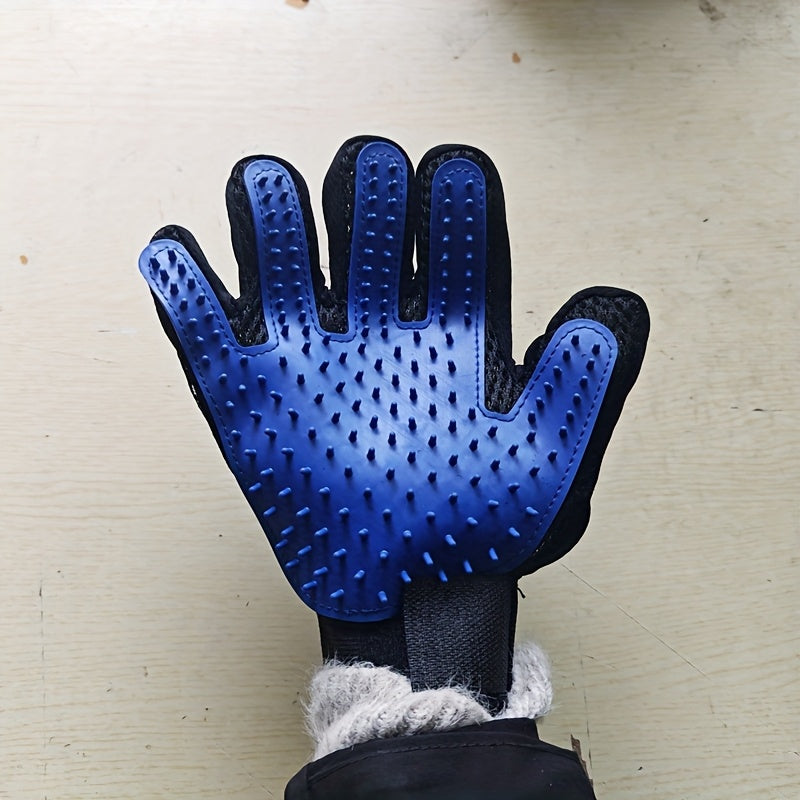 Grooming Glove for Dogs and Cats – Silicone De-shedding and Massaging