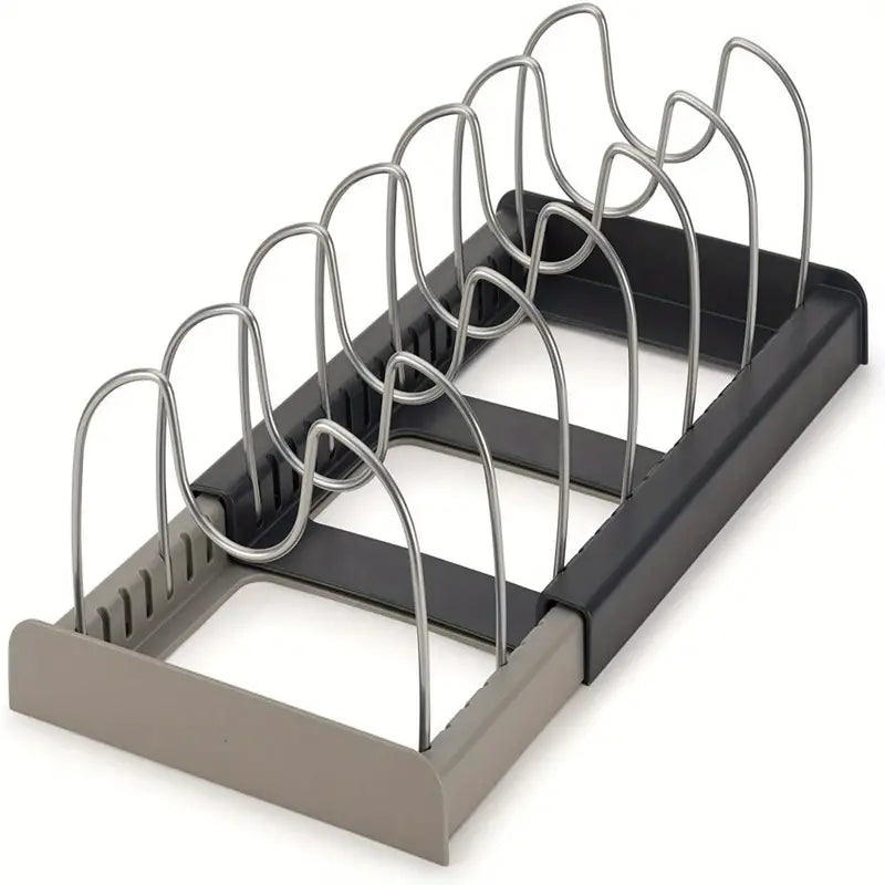 Pan Rack Organiser for Kitchen Cupboard for Neat Storage of Pans