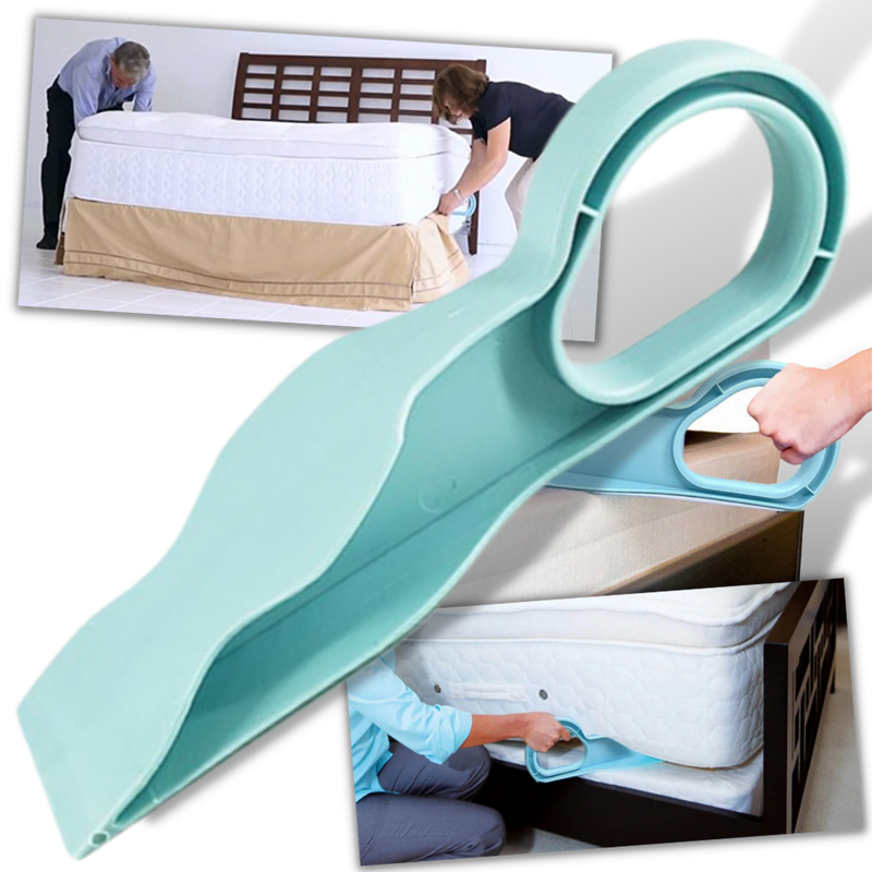 Pair of Plastic Mattress Lifting Wedges with Ergonomic Handles