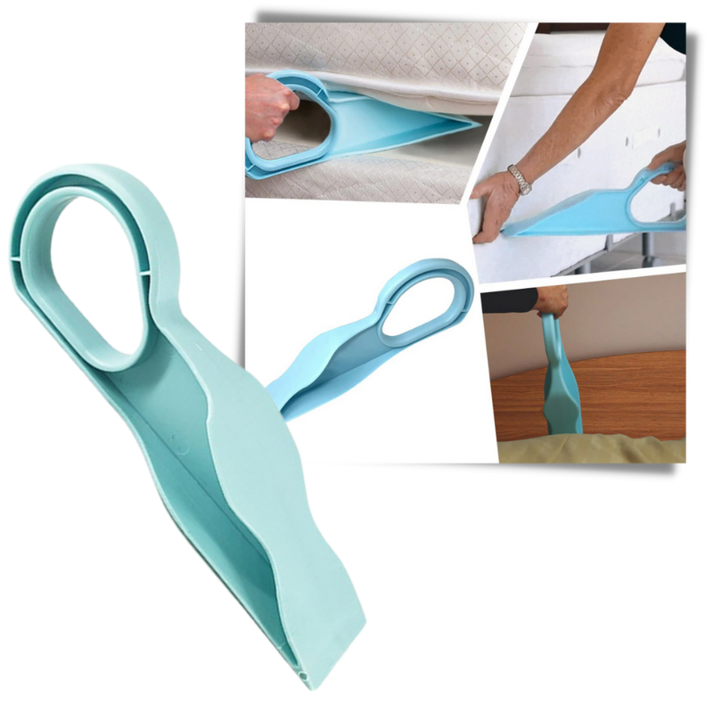 Pair of Plastic Mattress Lifting Wedges with Ergonomic Handles