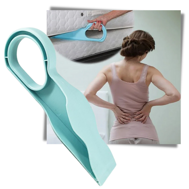 Pair of Plastic Mattress Lifting Wedges with Ergonomic Handles