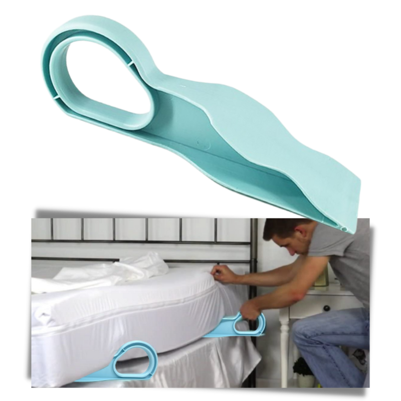 Pair of Plastic Mattress Lifting Wedges with Ergonomic Handles