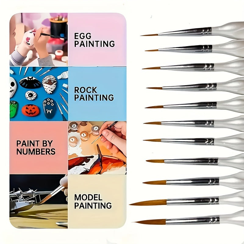 Acrylic Paint Brushes – Professional Brush Set with Detail Brush for Fine Painting